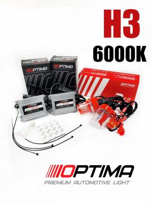 Комплект Ксенона H3 6000k Red Line Slim 35W