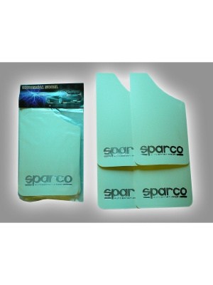 Брызговики Sparco для авто 22x37см 4 шт. белые