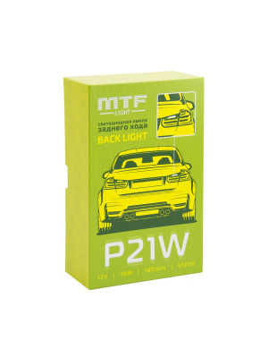 Светодиодная лампа MTF LIGHT фонарь заднего хода P21W