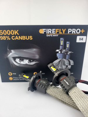 Светодиодные LED лампы H4 PRO+ 5000K 2 шт.
