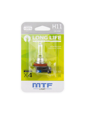 Лампа галогенная H11 штатная (OEM) блистер