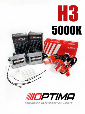 Комплект Ксенона H3 5000k Red Line Slim 35W