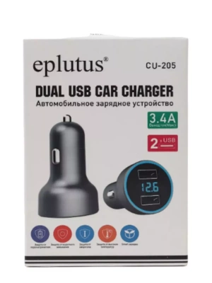 Eplutus Автомобильное зарядное устройство CU-205 (2-USB)