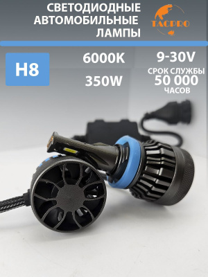 Светодиодные лампы головного света H8, 9-30V