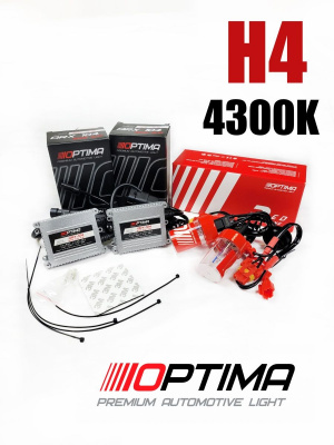 Комплект Ксенона H4 4300k Red Line Slim 35W
