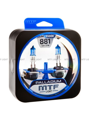 Комплект галогенных ламп H27 (881) Palladium