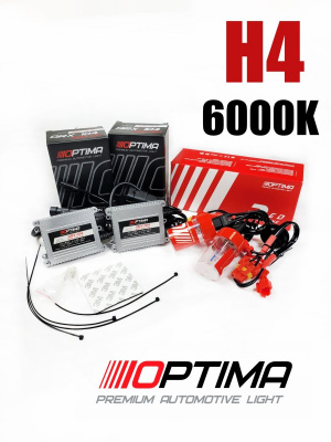 Комплект Ксенона H4 6000k Red Line Slim 35W