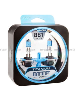 Комплект галогенных ламп H27 (881) Titanium