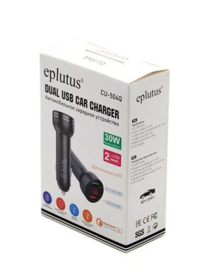 Eplutus Автомобильное зарядное устройство CU-504Q