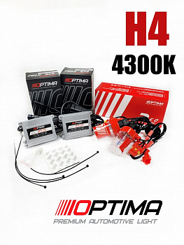 Комплект Ксенона H4 4300k Red Line Slim 35W