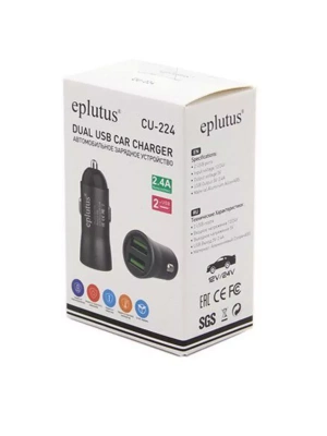 Eplutus Автомобильное зарядное устройство CU-224 (2-USB)
